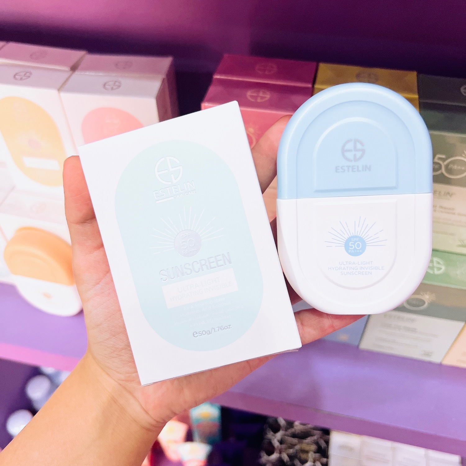 ضدآفتاب استلین spf50 آبی