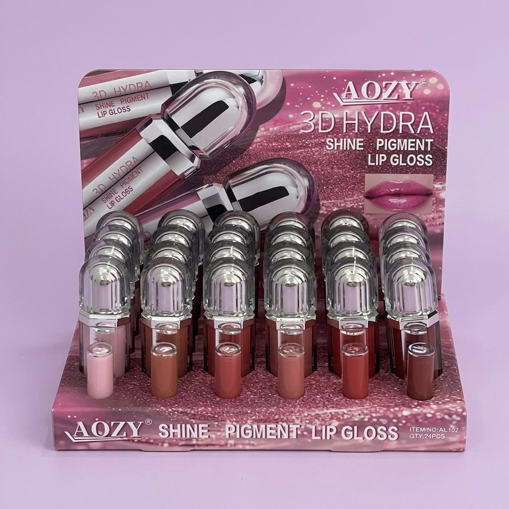 لیپ گلاس آینه ای طرح kiko